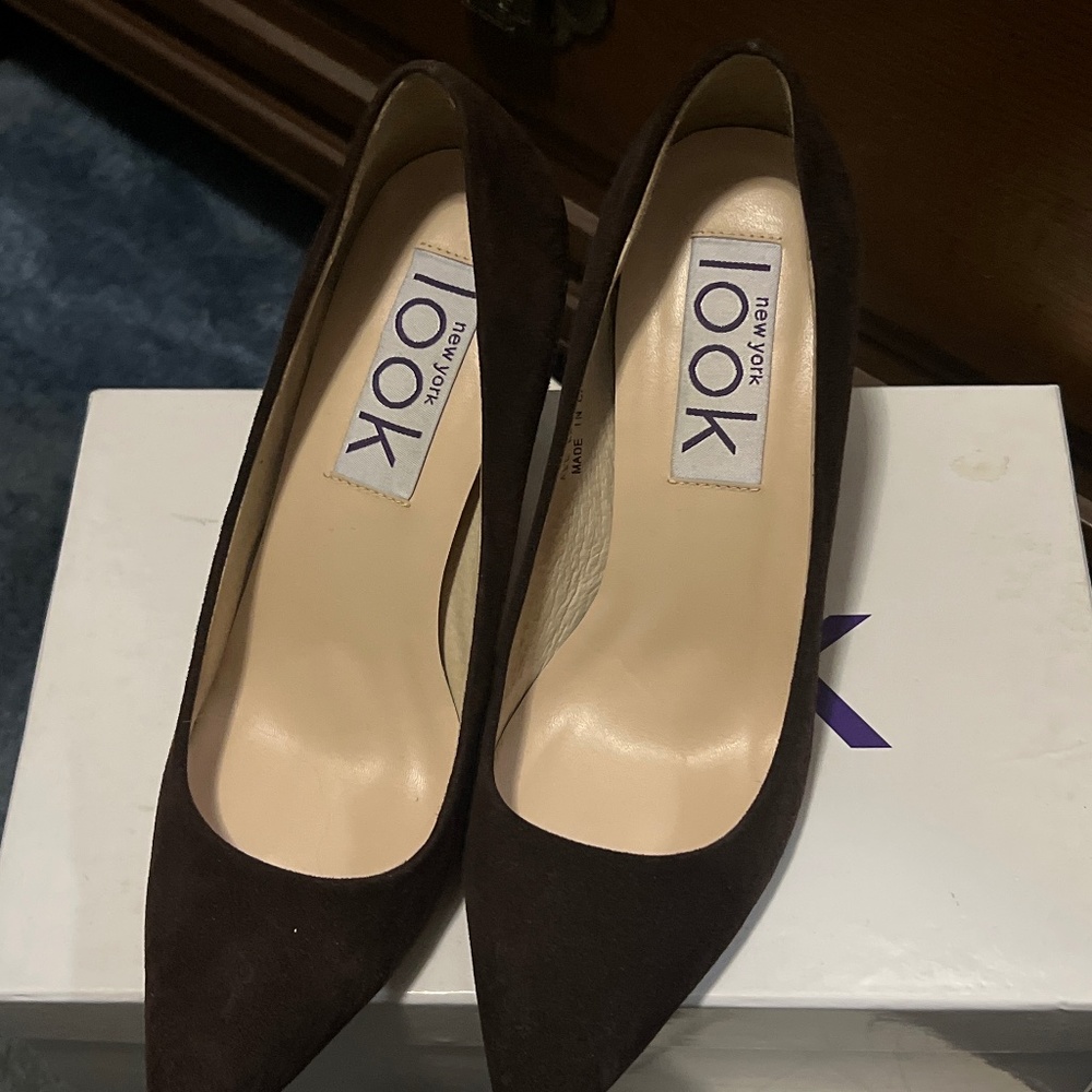 2 inch brown heels